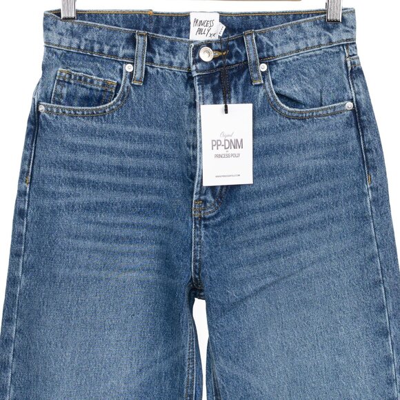 NWT Princess Polly Fawcett Jeans – Dark Wash Blue Denim Women’s Size 4 - Picture 3 of 10